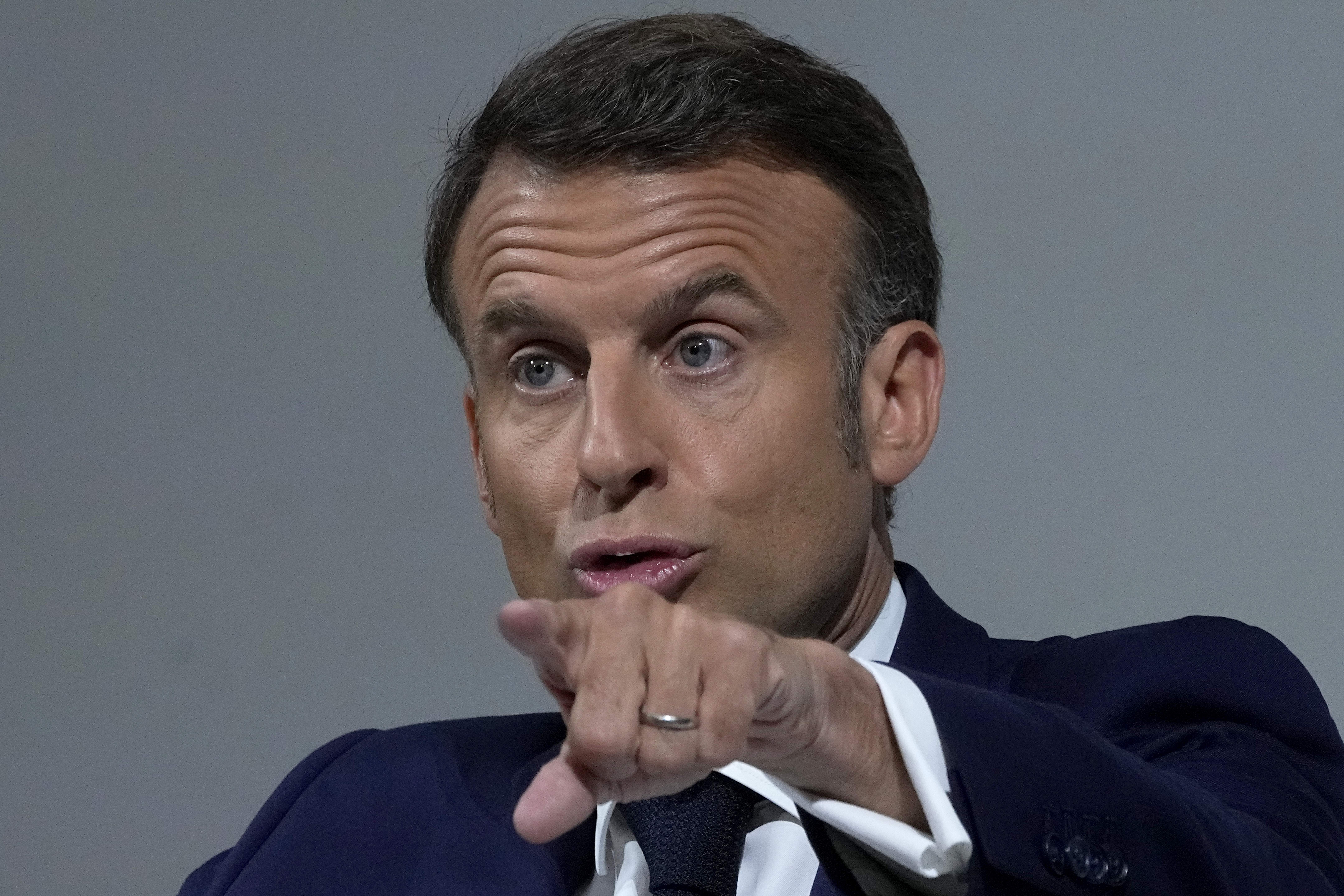 French President Emmanuel Macron delivers a speech on Wednesday, June 12 in Paris. Photo / AP