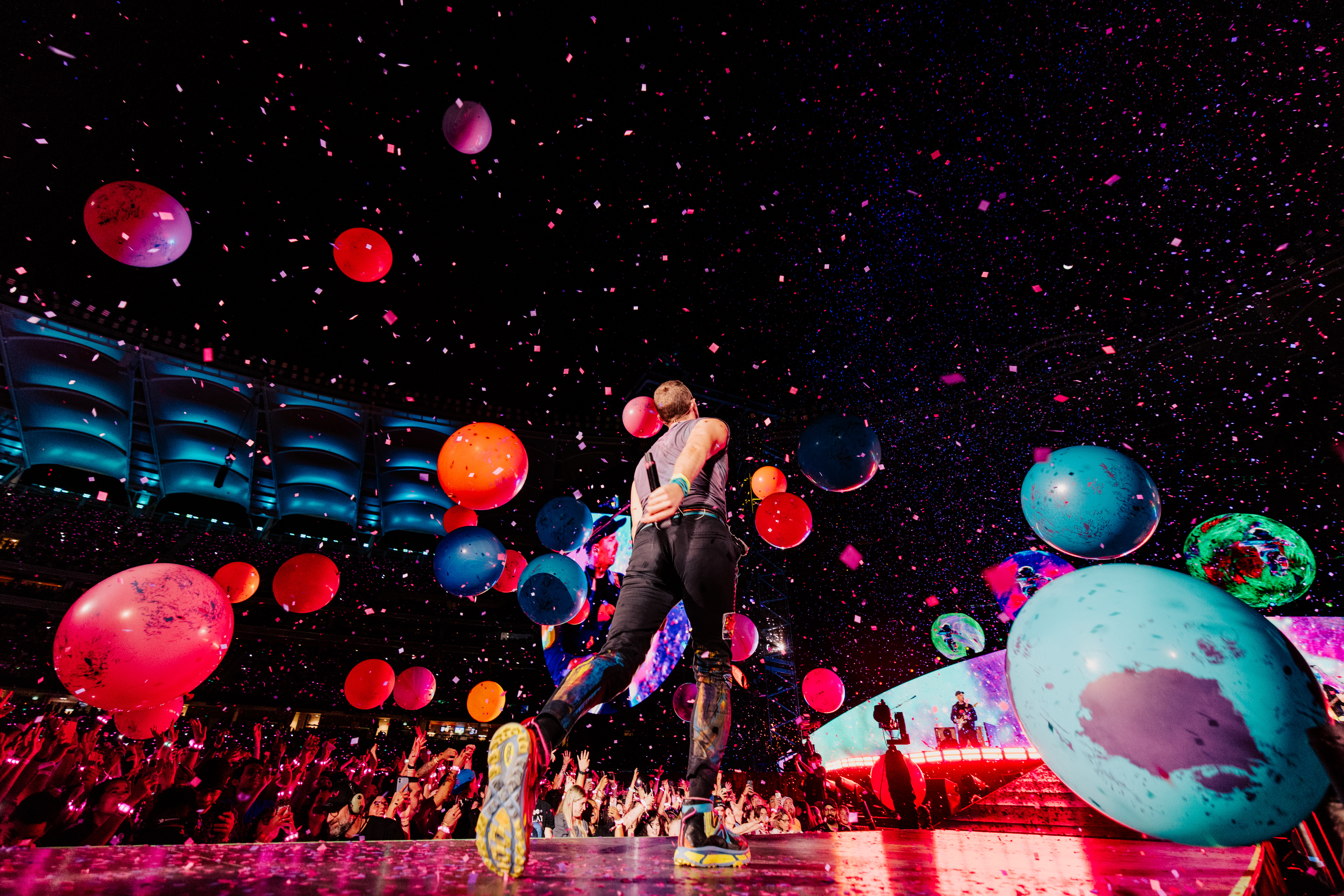 Coldplay is set to perform three shows in New Zealand this week. Photo / Anna Lee Media