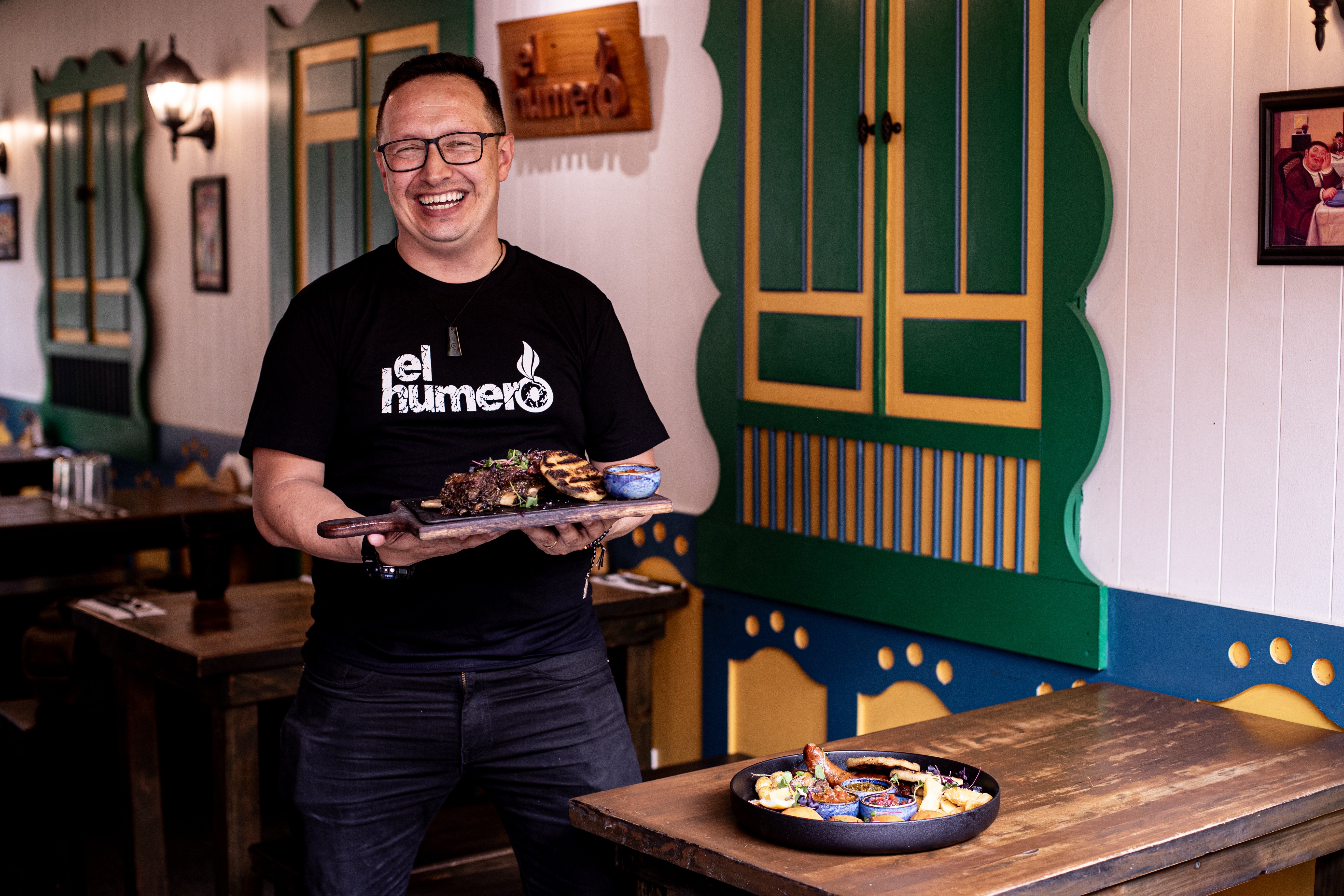 Garcia Huertas Milton Alejandro owns El Humero, Auckland's only Colombian steak house. Photo / Dean Purcell