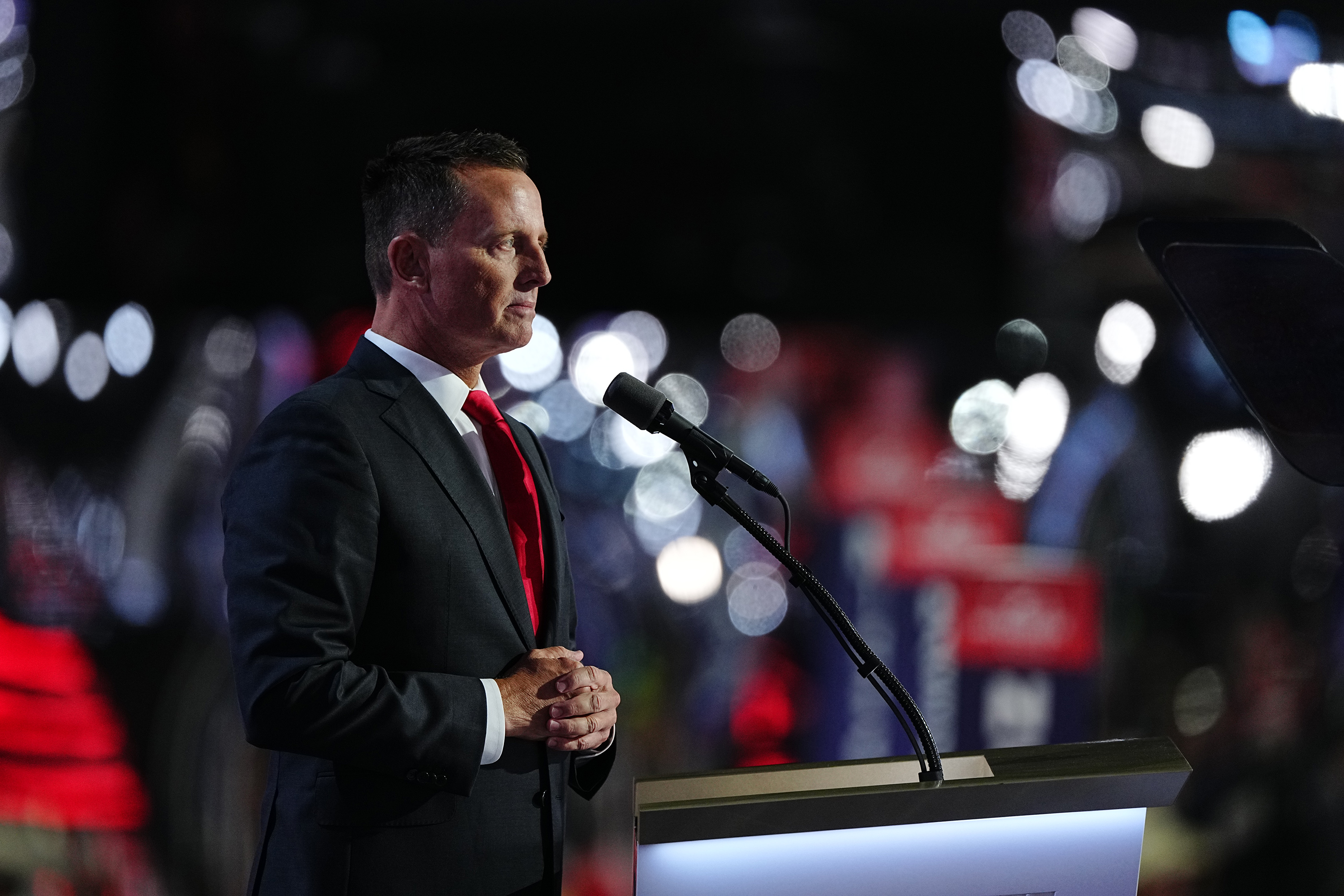 Ric Grenell at the Republican National Convention in Milwaukee in July. Photo / Jamie Kelter Davis, The New York Times