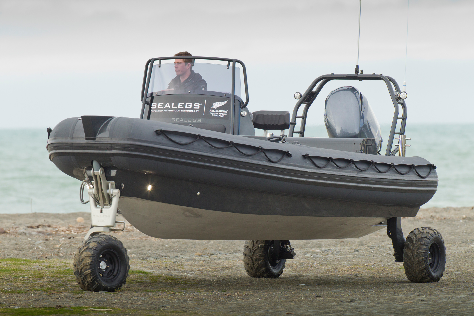 An amphibious Sealegs boat.  Photo / Glenn Taylor
