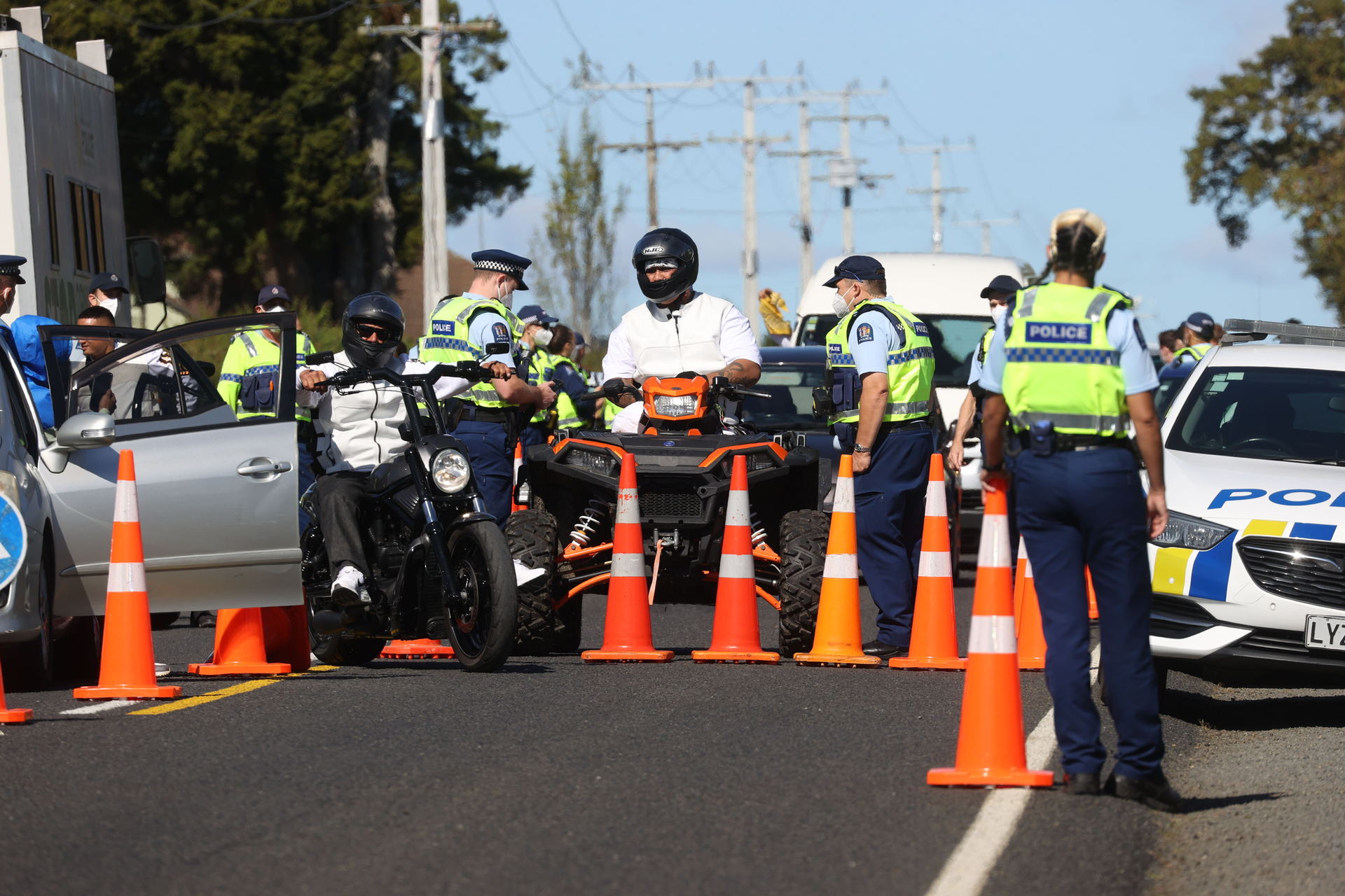 Masters is paralysed from the waist down and gets around on a quad bike. Photo / Brett Phibbs