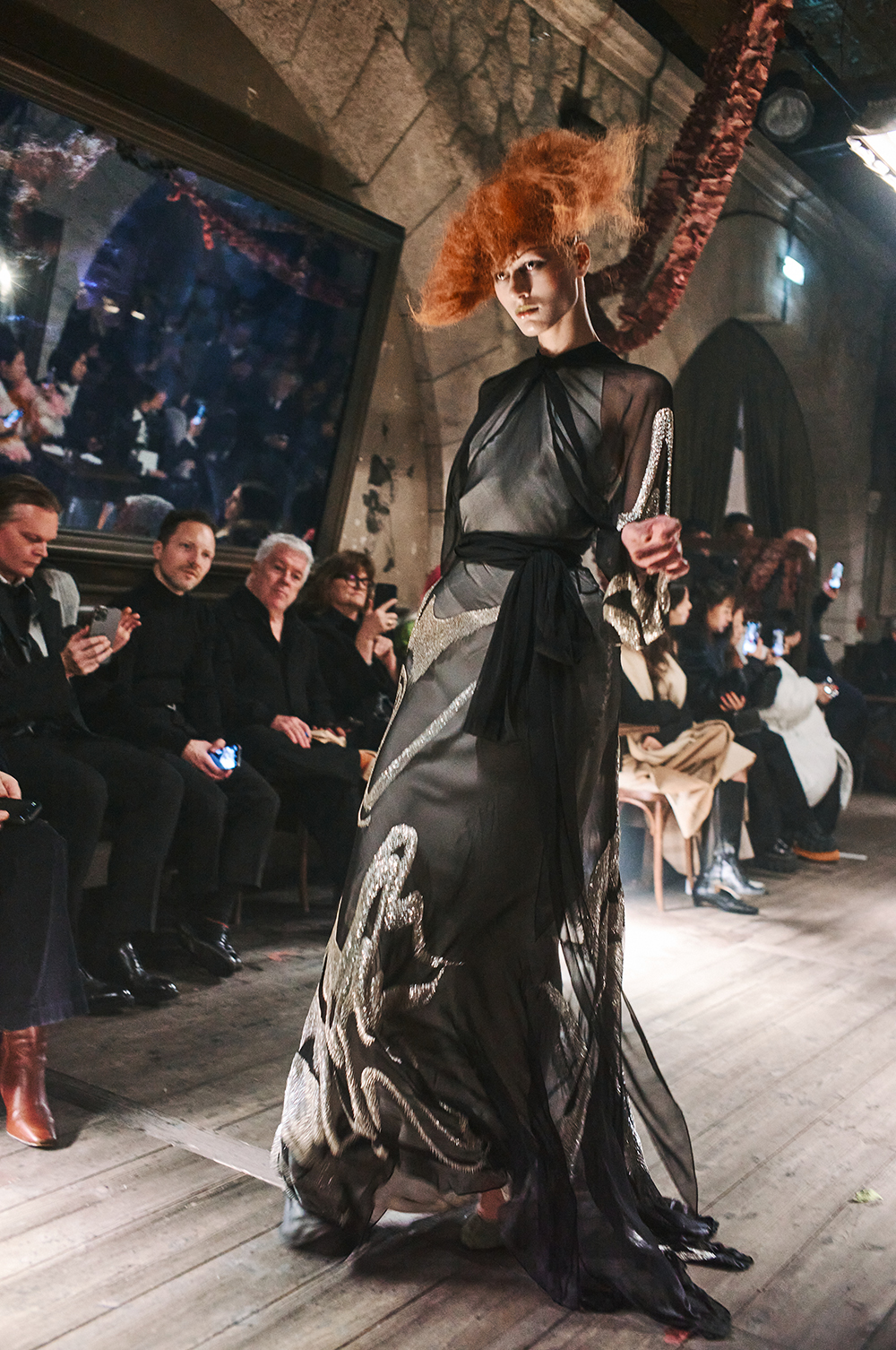 At the Maison Margiela haute couture show, historical allusions ran in and out like time. Photo / Simbarashe Cha, The New York Times