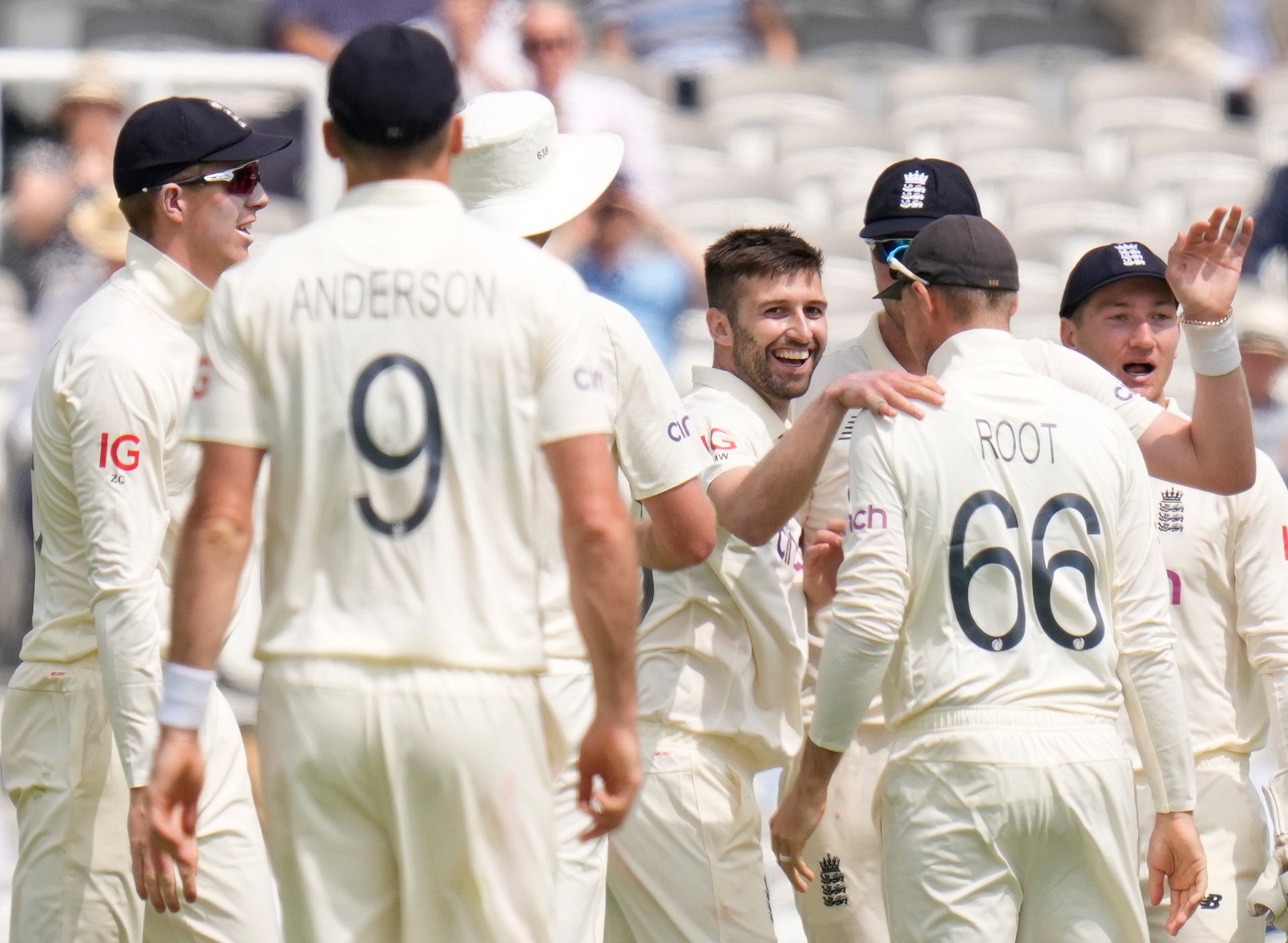 Mark Wood sparked a Black Caps collapse. Photo / AP