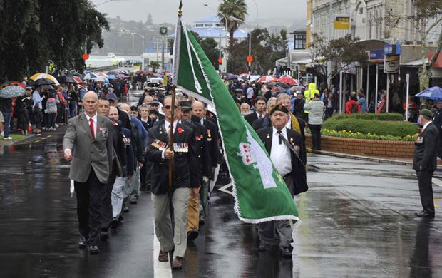 Veterans march through Devonport. Photo / Sergeant Chris Weissenborn NZDF