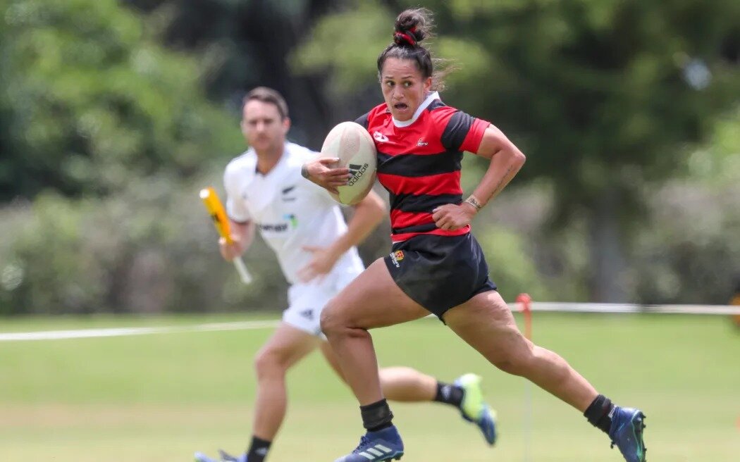 A rugby player, teacher and mother of three, Te Rauoriwa Gapper reflects the challenge faced by many Aupiki players. Photo / Photosport