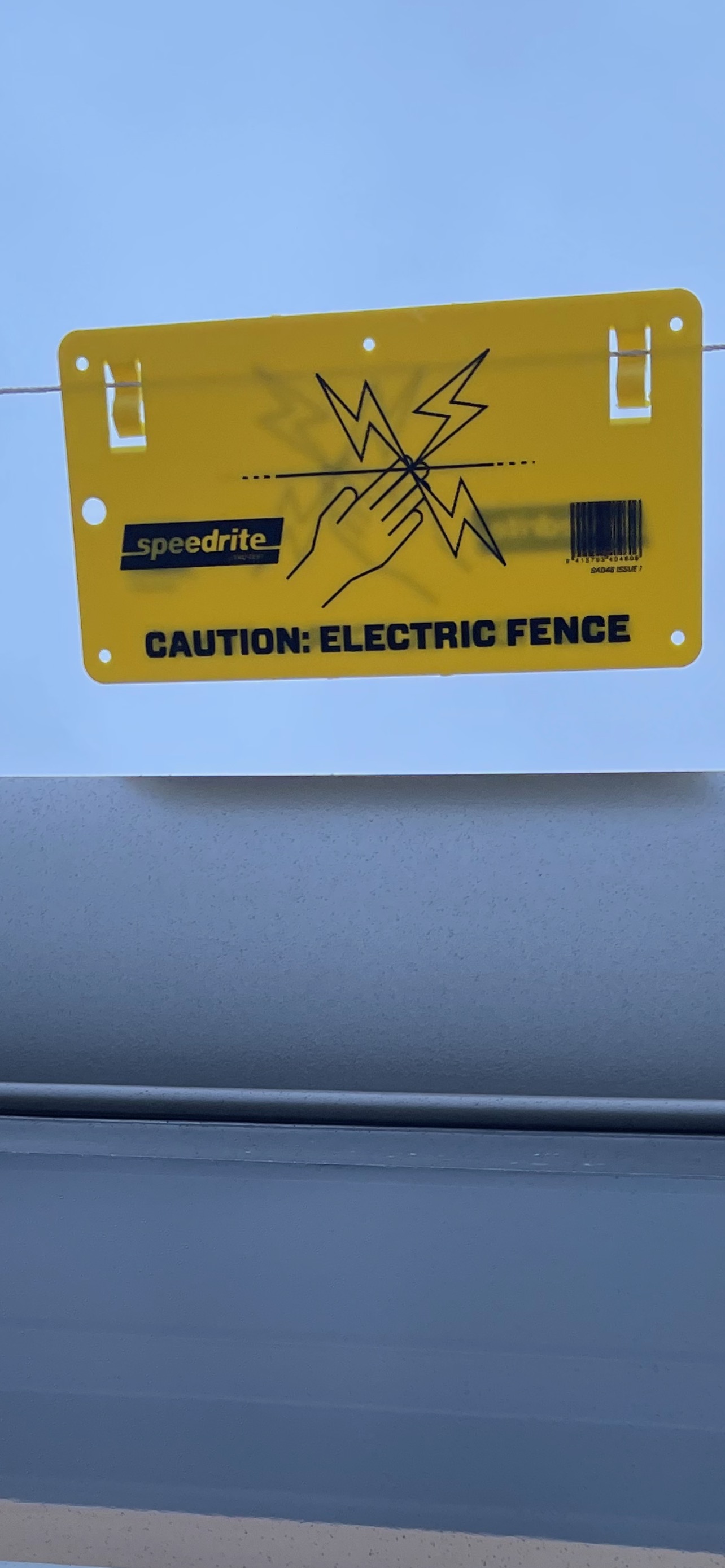 Electric fence on top of HQ Bar in Auckland's Viaduct Basin. 
