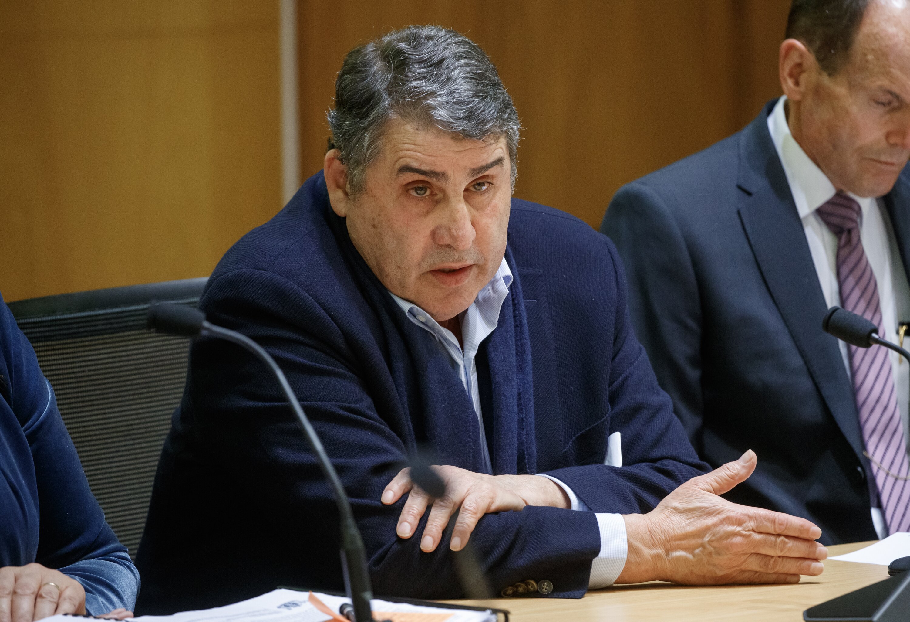 Health NZ Commissioner Lester Levy appeared before the health committee at Parliament this morning. Photo / Mark Mitchell