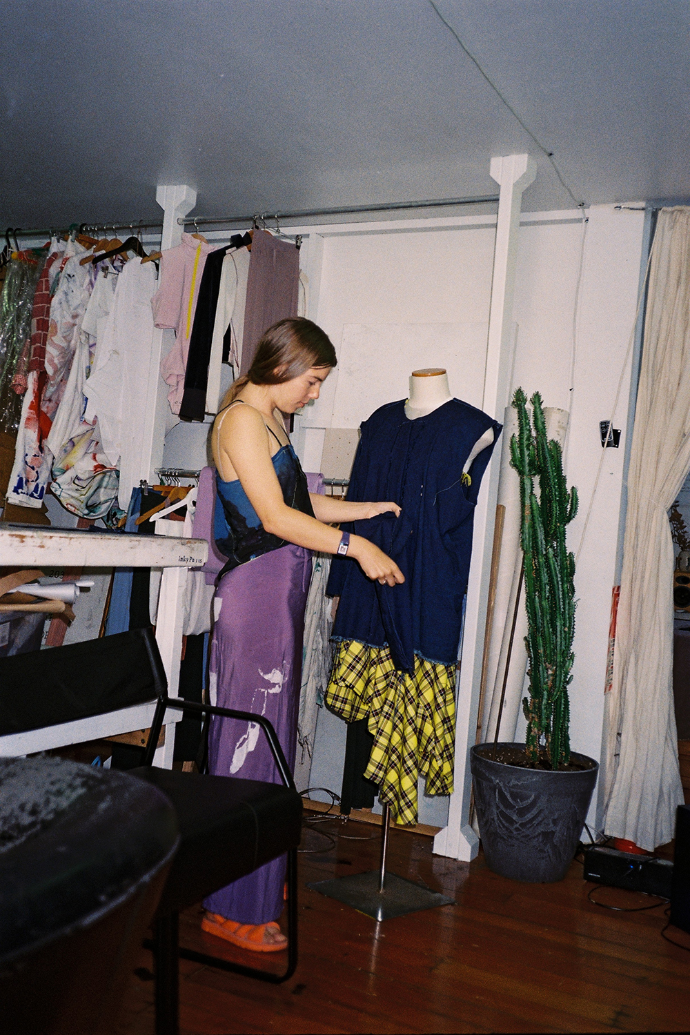 The artist in her Karangahape Road, Auckland studio. Photo / Lilly Alexander