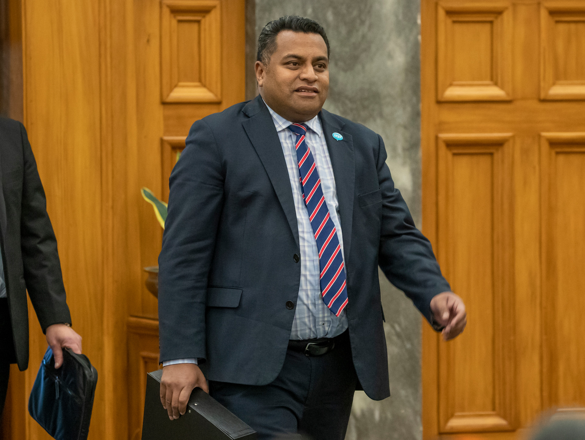 Communications Minister Kris Faafoi has upped spending on cyber-deference - but the amount is still in the tens of millions vs billions across the Tasman. Photo / Mark Mitchell
