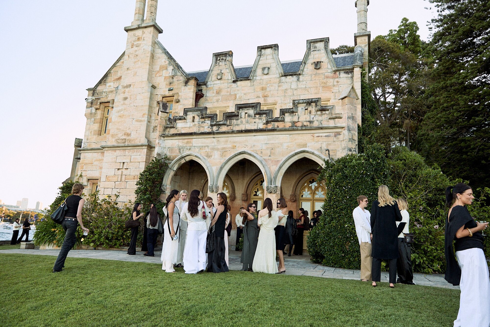 Carthona, a Gothic Sydney mansion, played host to the launch of Harris Tapper's debut cruise collection.