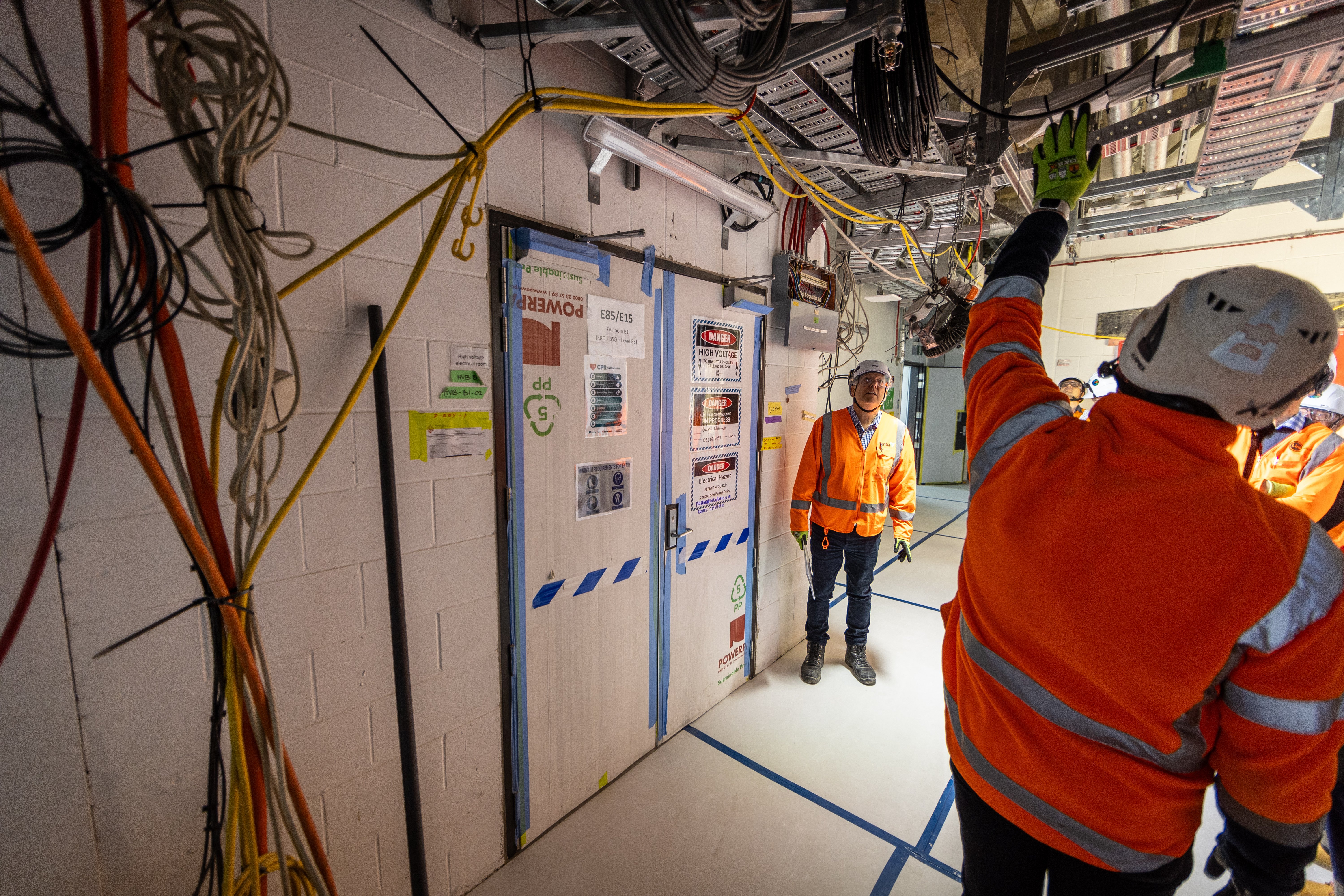 The Karanga-a-Hape Station is a labyrinth of cables and control rooms. Photo / Michael Craig