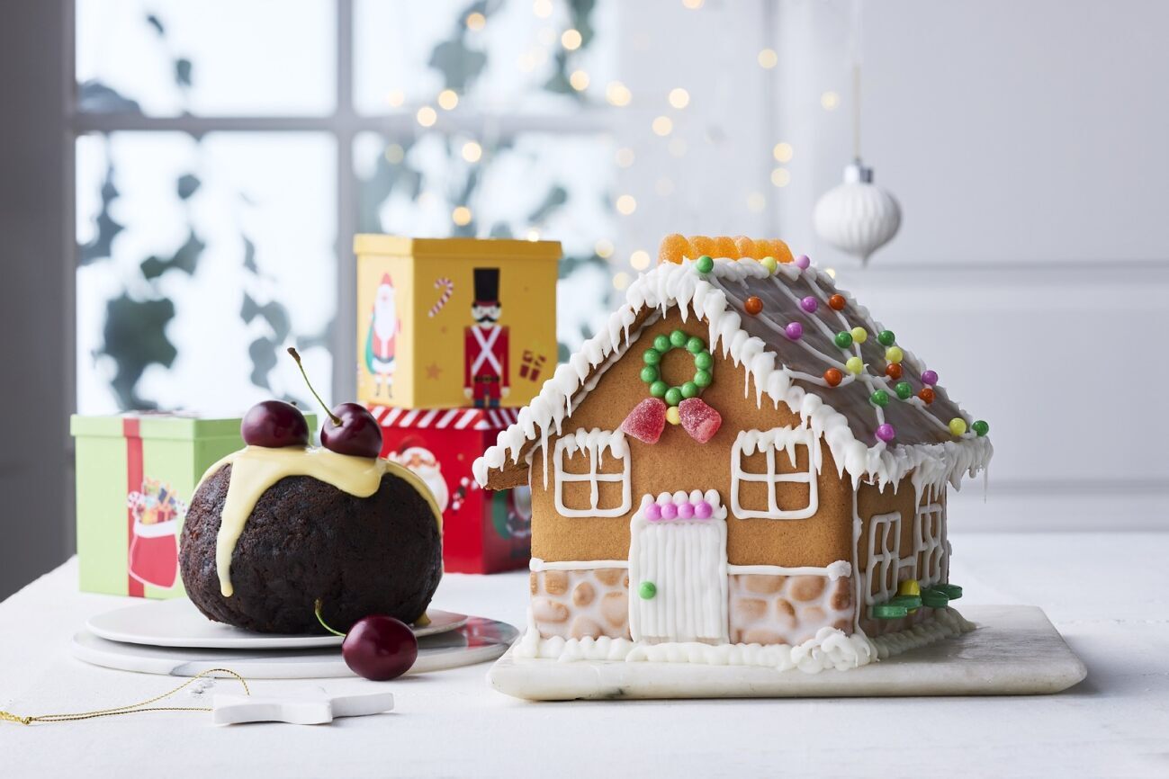 Gingerbread house kit.