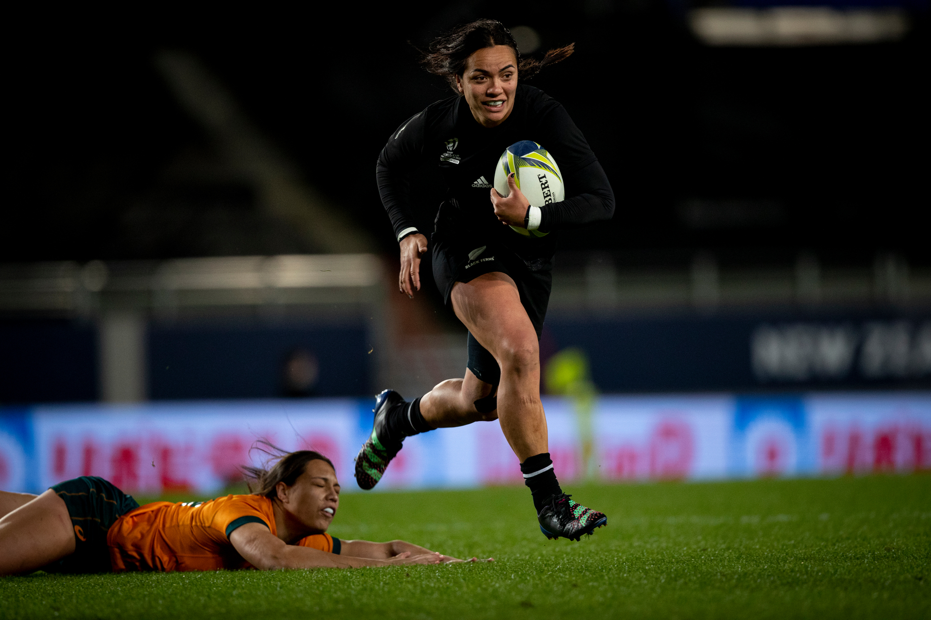 New Zealand player Stacy Fluhler in action against Australia. Photo / Dean Purcell