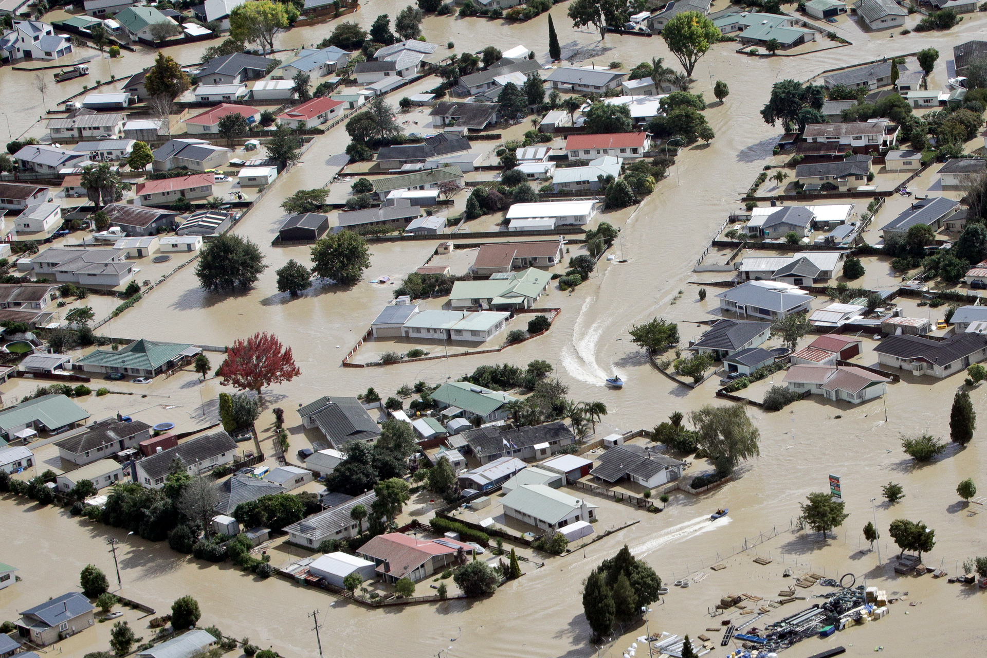 Flooding in Edgecumbe in April 2017.  Photo / NZME