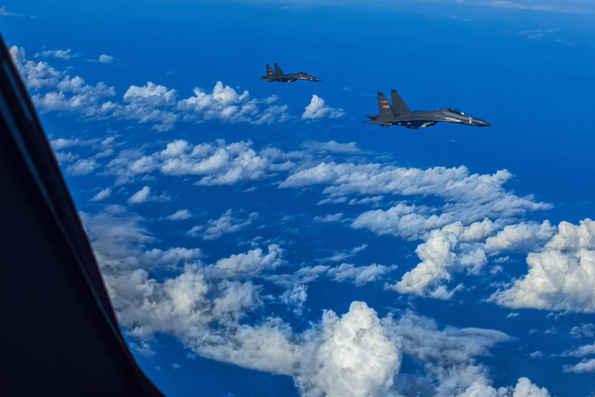 Fghter jets of the Eastern Theater Command of the Chinese People's Liberation Army conduct combat training exercises around Taiwan. Photo / Xinhua News Agency via AP