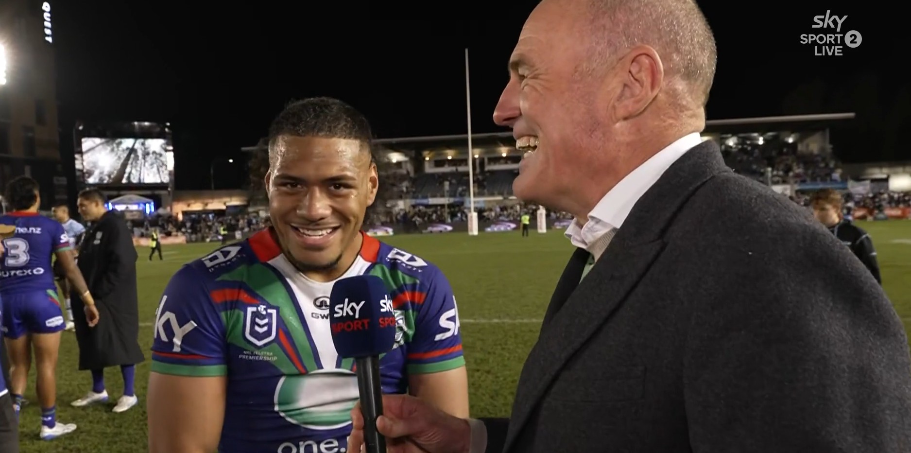 Leka Halasima during his interview on Sky Sport.