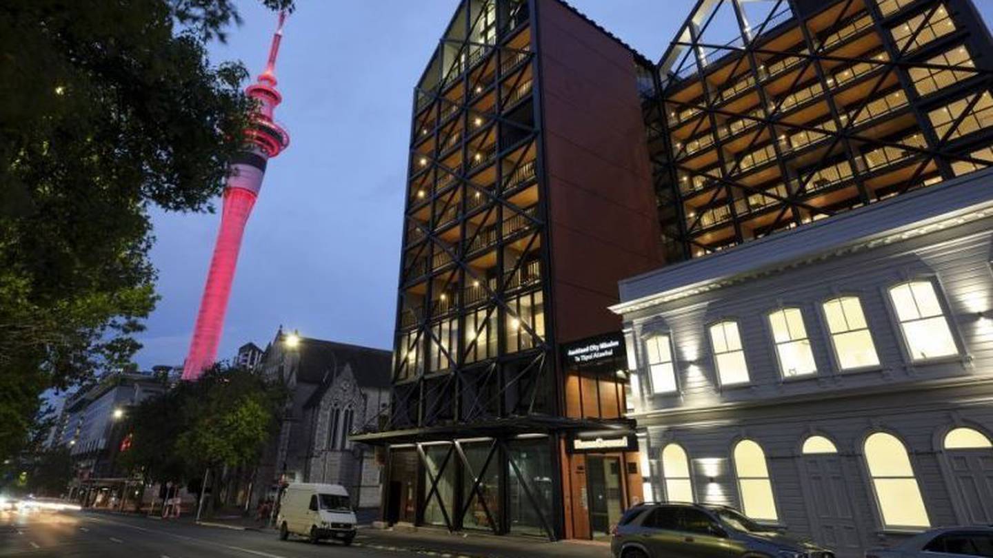 Auckland City Mission's new HomeGround facility on Hobson St in central Auckland. Photo / Whakaata Maori