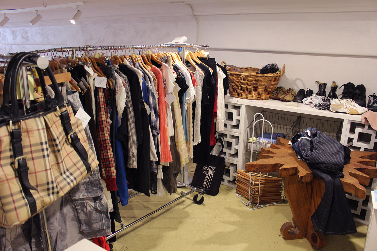 Rose's haul from a week of sourcing secondhand clothing. Photo / Madeleine Crutchley