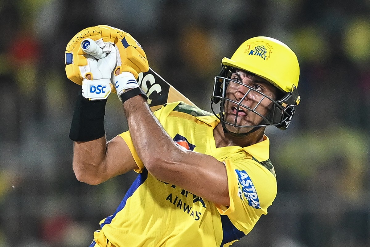 Rachin Ravindra for the Chennai Super Kings in the Indian Premier League. Photo / AFP