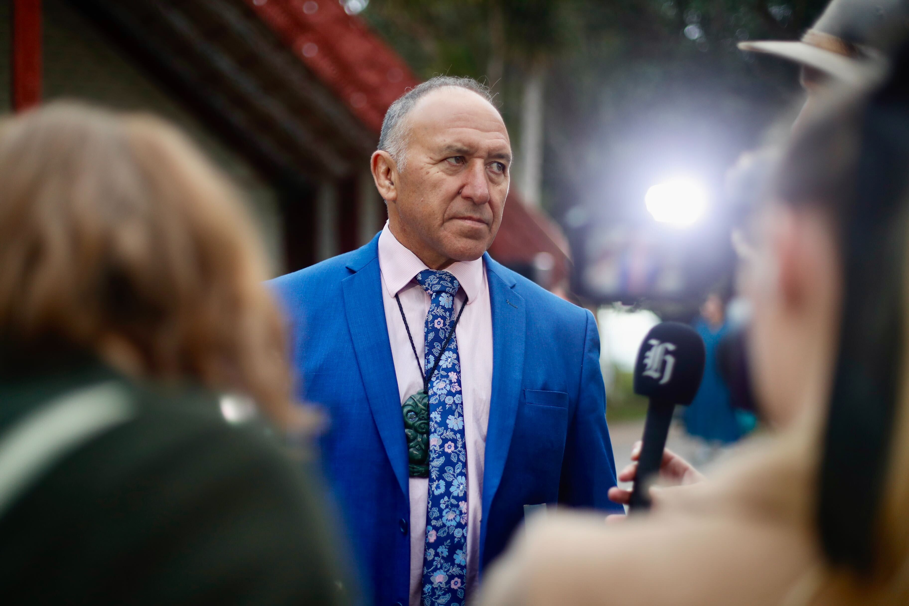 Outgoing Waitangi National Trust board chairman Pita Tipene is supportive of the Parliament pōwhiri moving to Te Tii Marae next year. Photo / Dean Purcell