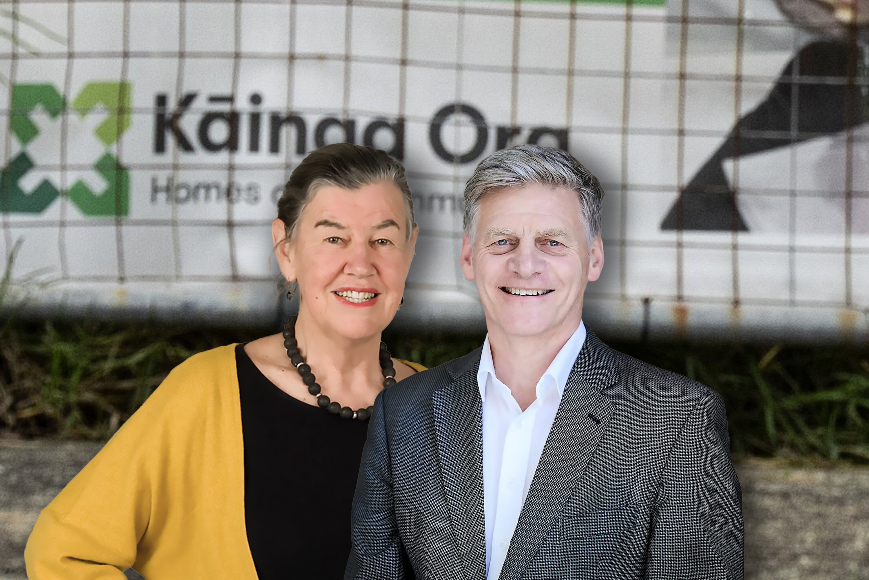 Professor Philippa Howden-Chapman (left) and Sir Bill English. Composite Photo / Jason Oxenham
