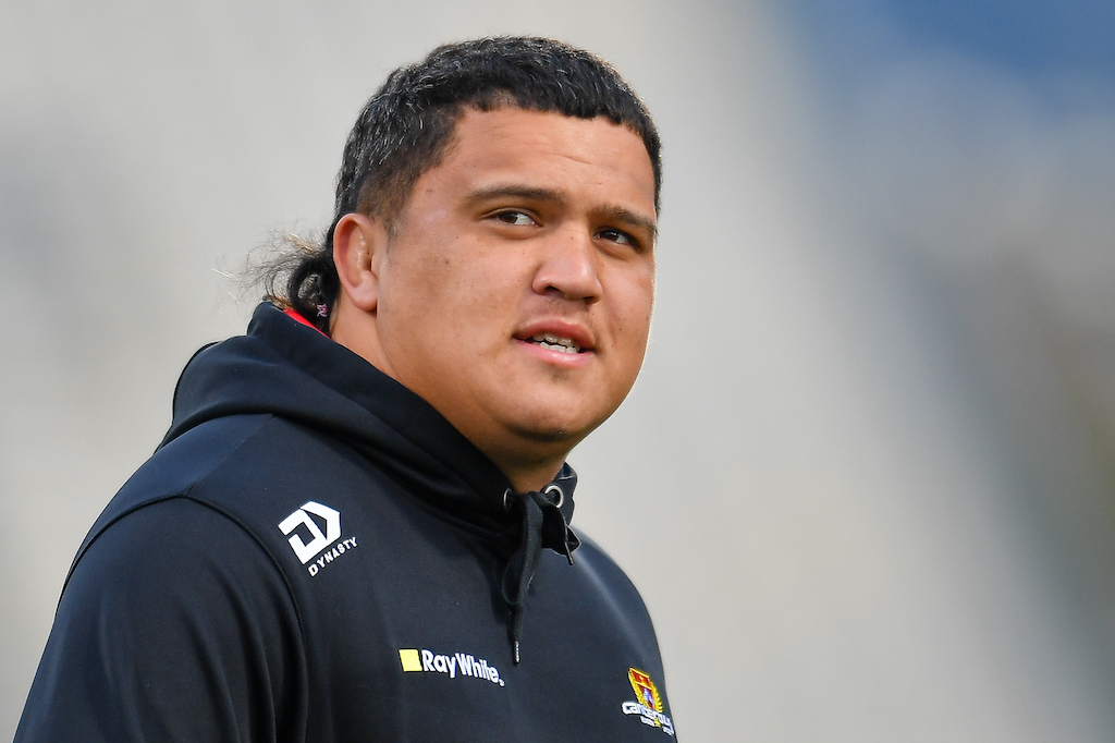 Canterbury, Crusaders and All Blacks prop Tamaiti Williams and his partner Alice Weir are the new parents of a premature baby girl. Photo / Photosport