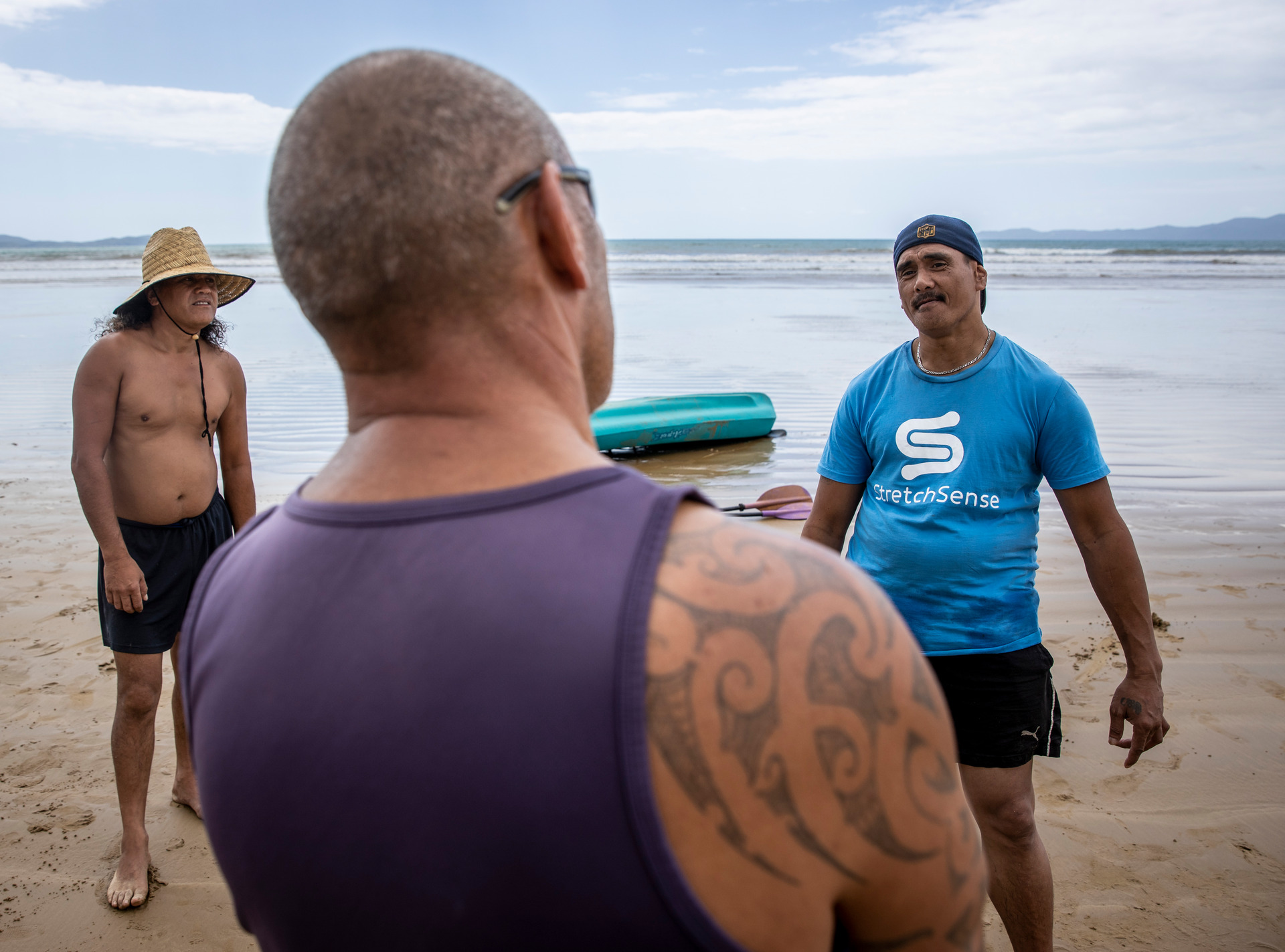 Oxborough, centre, says his focus is to get addicts to reconnect with real life. Photo / Mike Scott