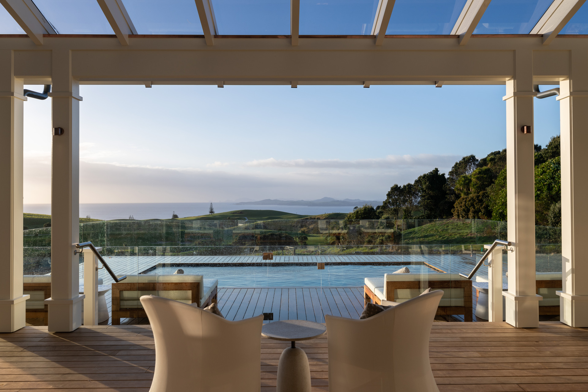Kauri Cliffs' four-bedroom villas were designed by Virgina Fisher, with family in mind. Photo / Supplied