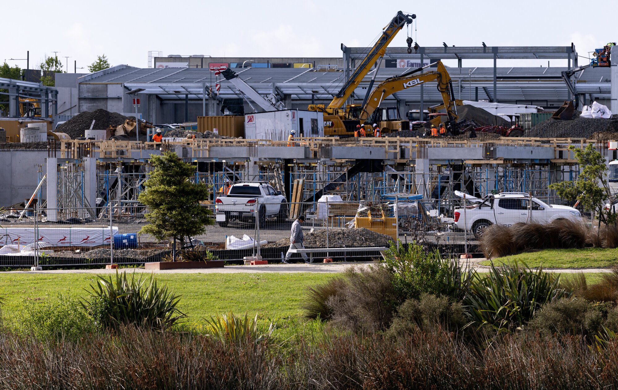 Development of big box retail including Kmart at Westgate, late October. Photo / Dean Purcell