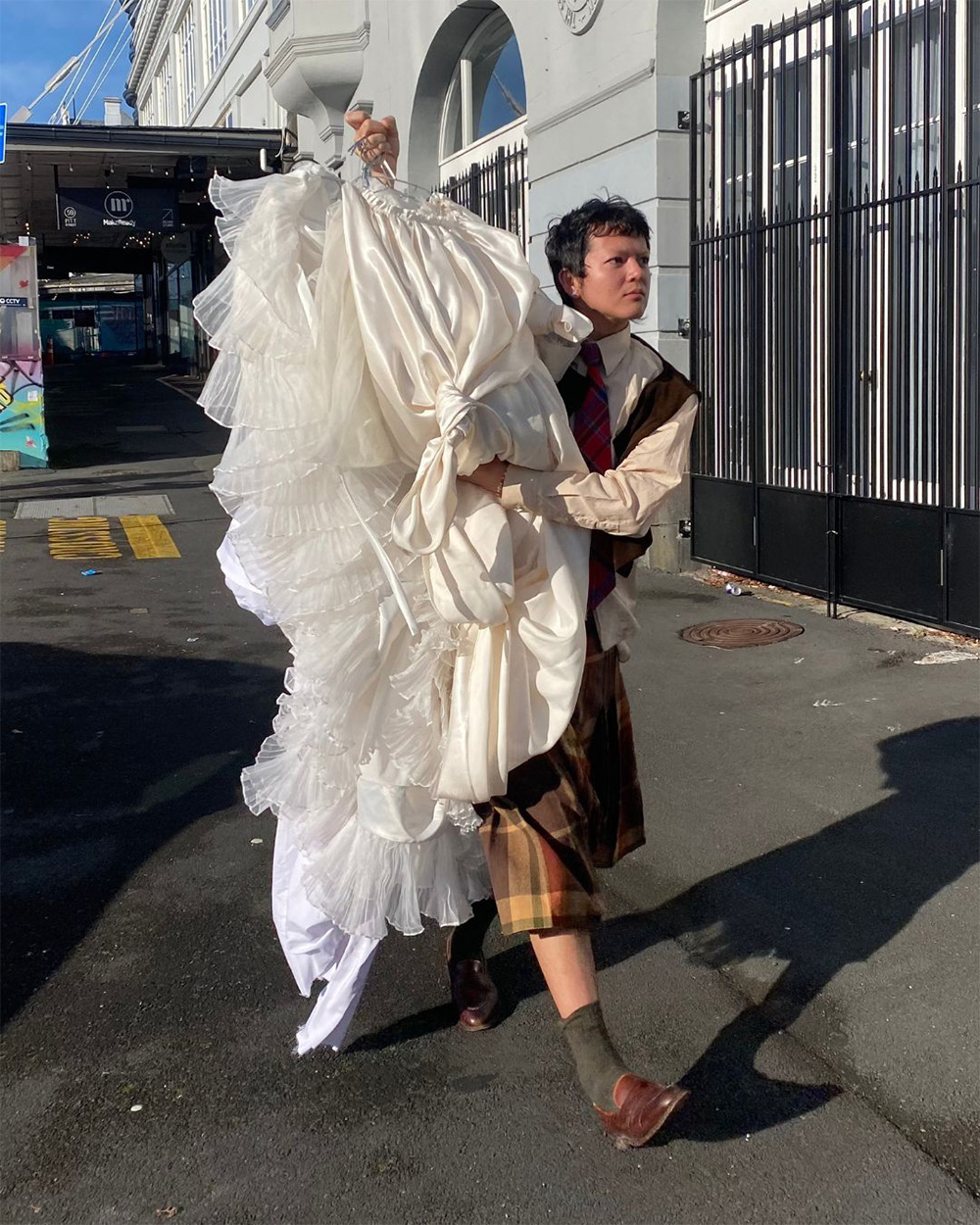 Stylist Levi Tan carries the final collection for Āhua.