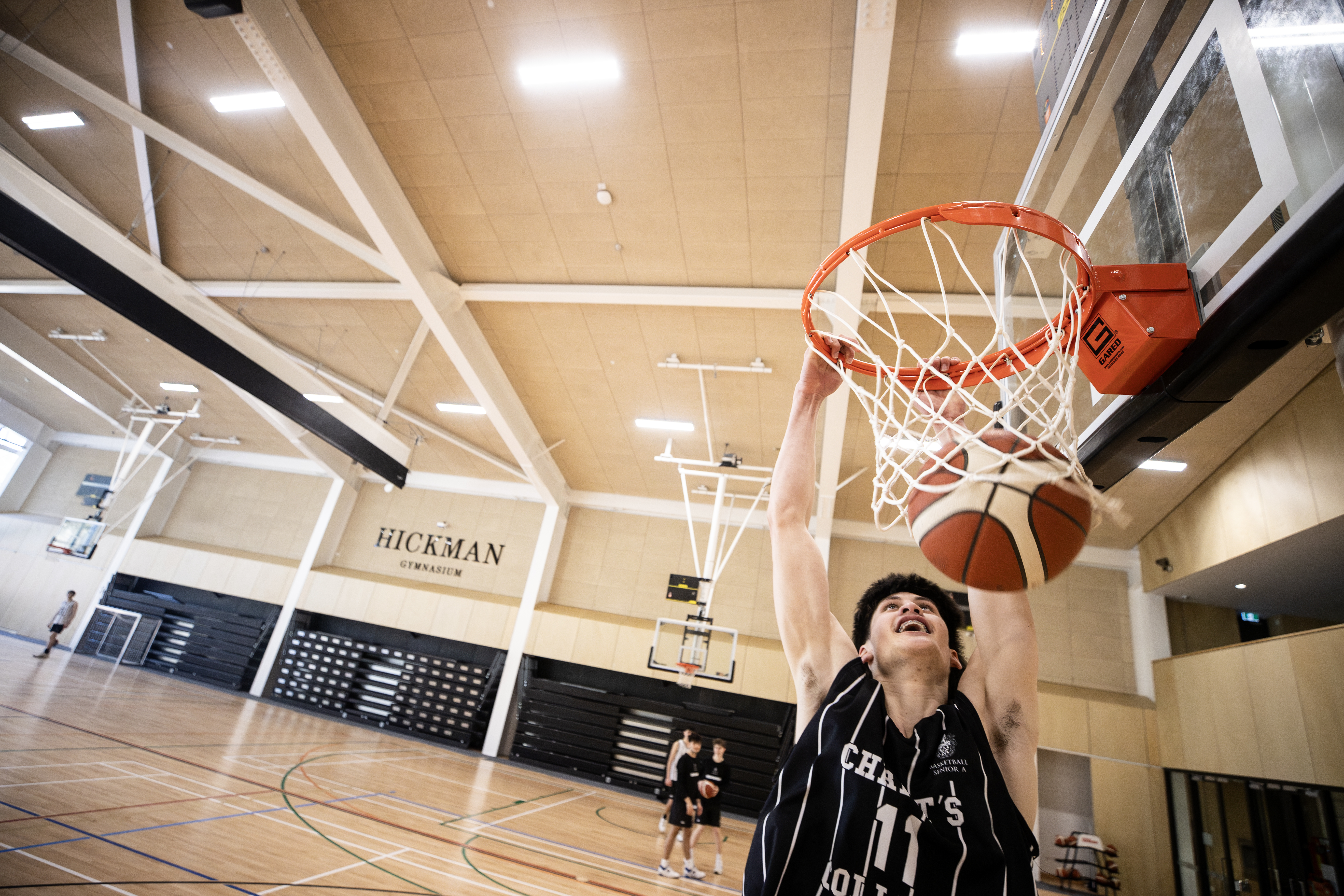Slam dunk: Ihaka Cate says the new gym is just what he needs to prepare for college basketball in the United States. Photo / George Heard