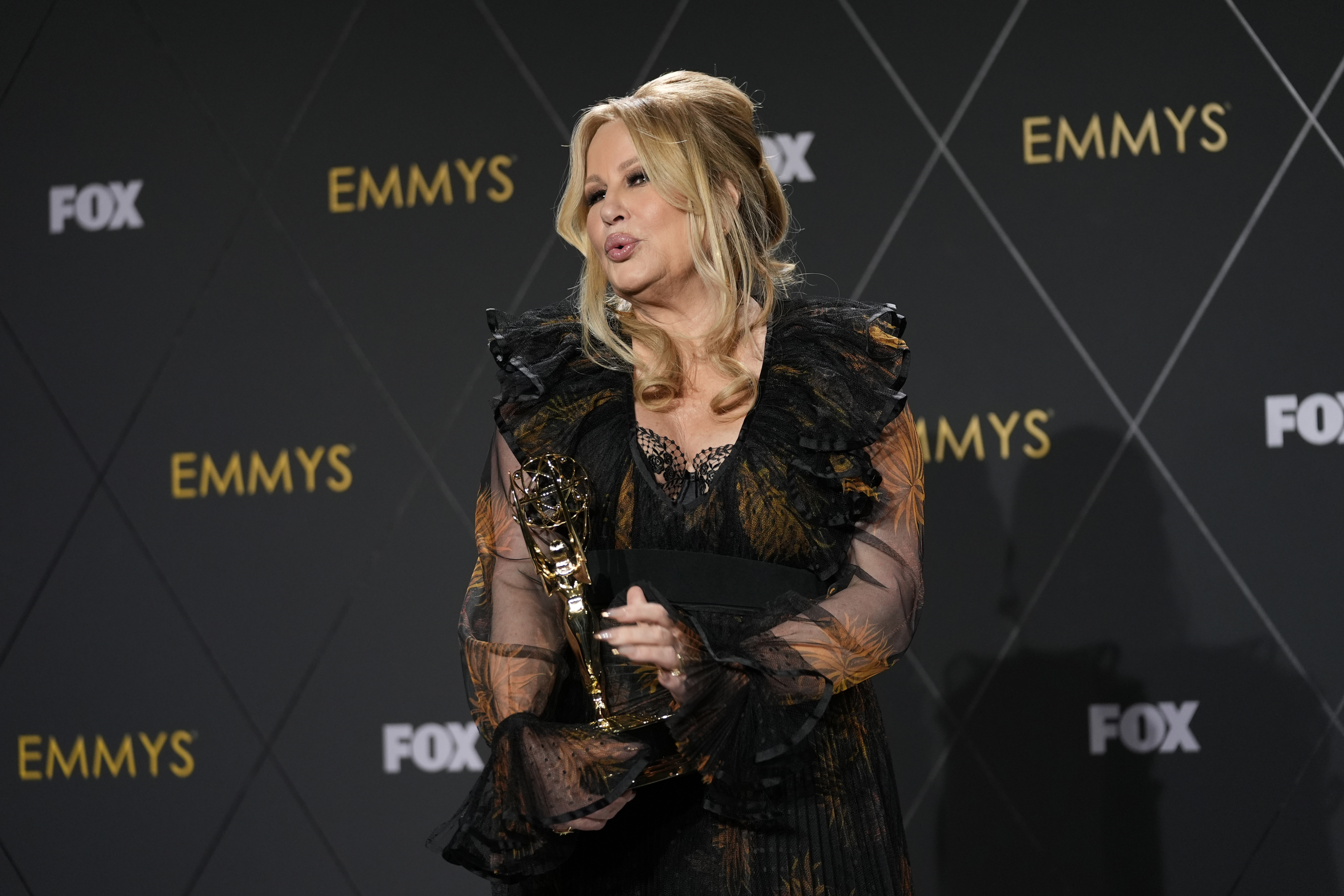 Jennifer Coolidge, winner of the award for outstanding supporting actress in a drama series for