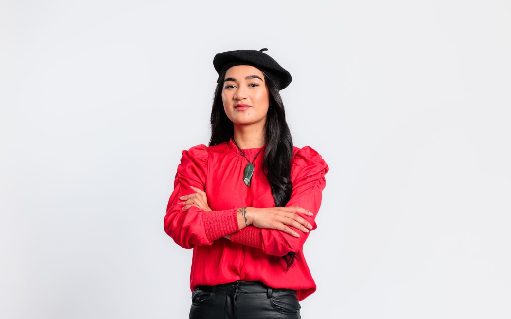 Te Pāti Māori candidate Hana-Rāwhiti Maipi-Clarke. Photo / RNZ