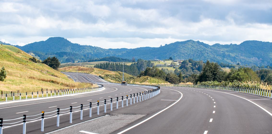 The new Pūhoi to Warkworth motorway. Photo / Waka Kotahi