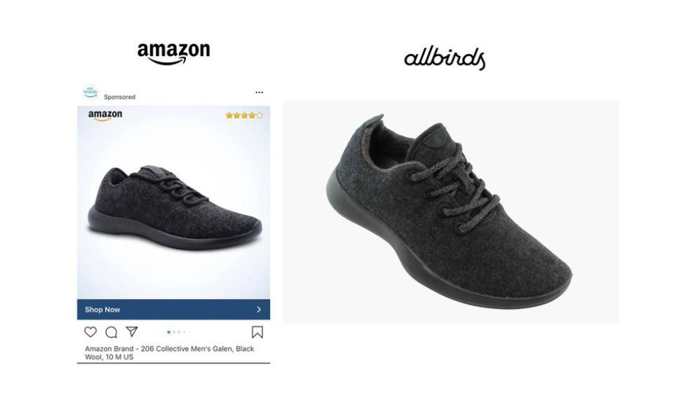 Amazon copies Allbirds, sells shoes for 