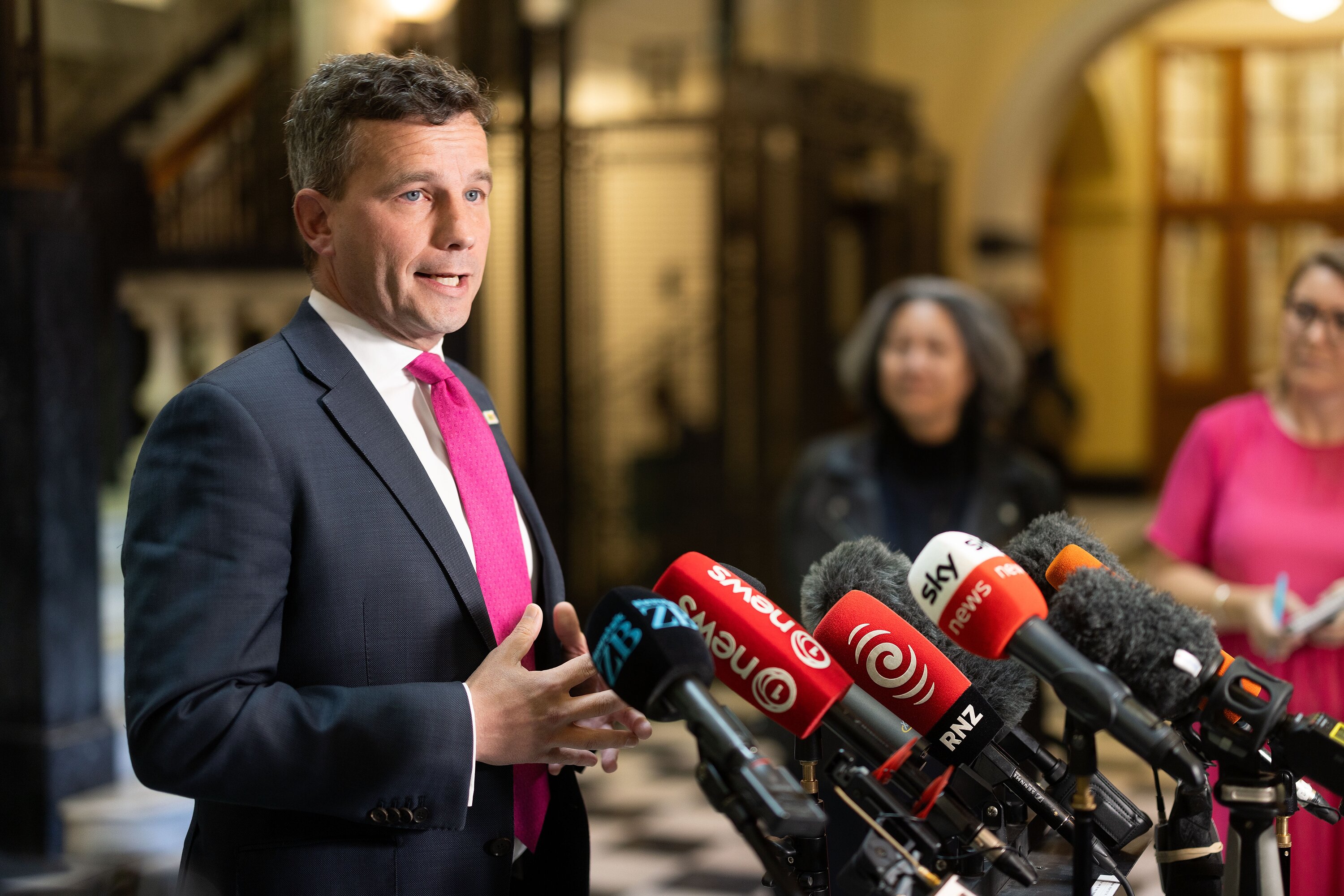 David Seymour had his own question. Photo / Marty Melville.