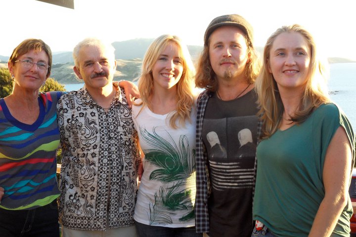 The McLennan clan, photographed in Plimmerton in 2011. From left: Robin McLennan, Logan McLennan, Jaime McLennan, William McLennan, Ana Adams.