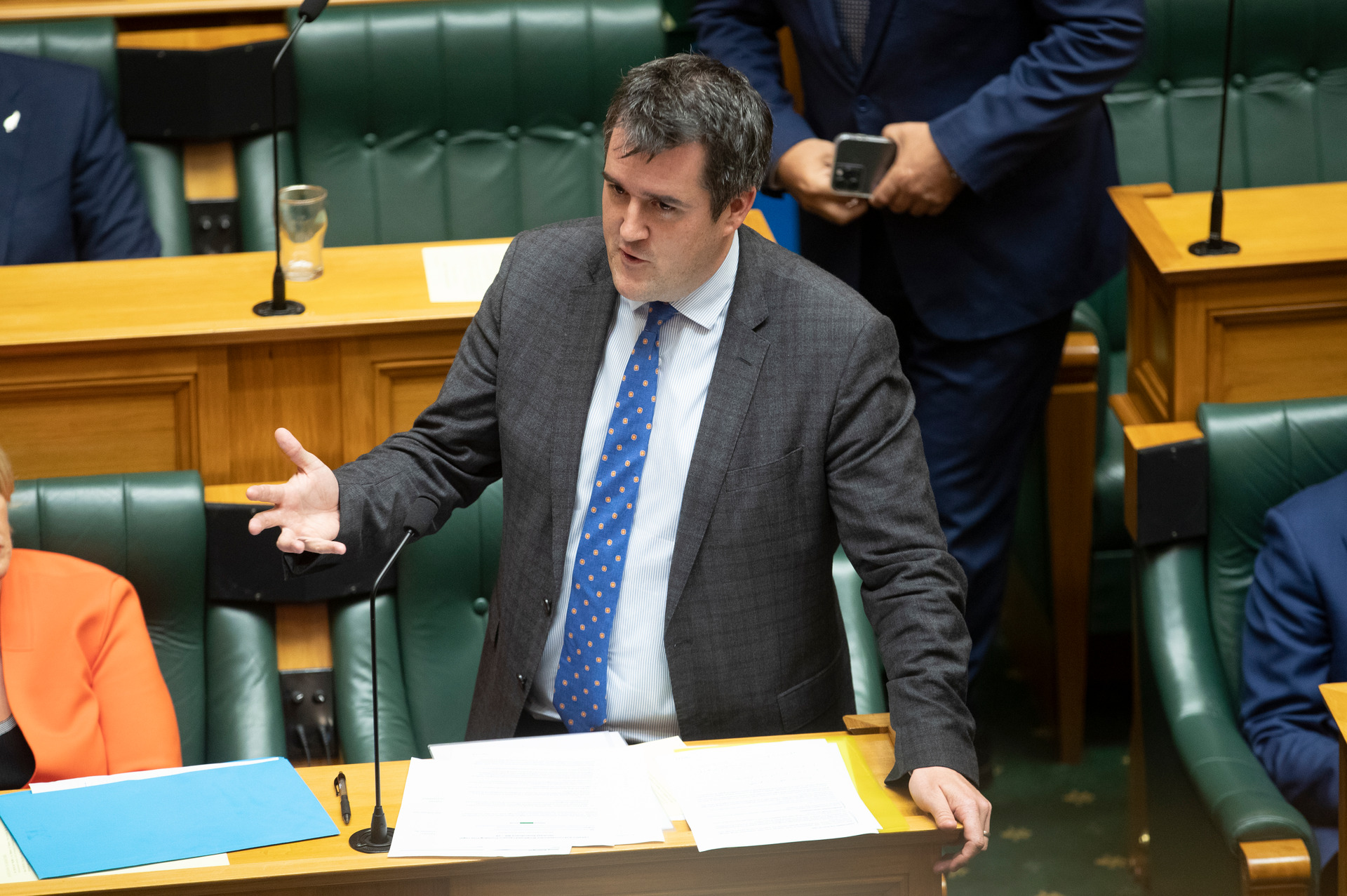 National Party Covid response spokesman Chris Bishop says all it takes is one leak of the virus into the community to spark an outbreak. Photo / Mark Mitchell