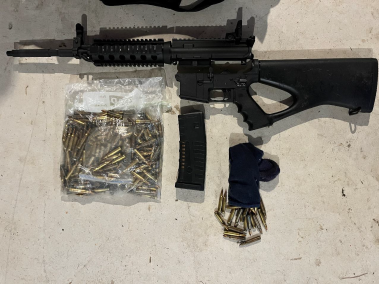 One of the men arrested in Operation Girder was also charged with the illegal possession of a military-style firearm and ammunition. Photo / NZ Police