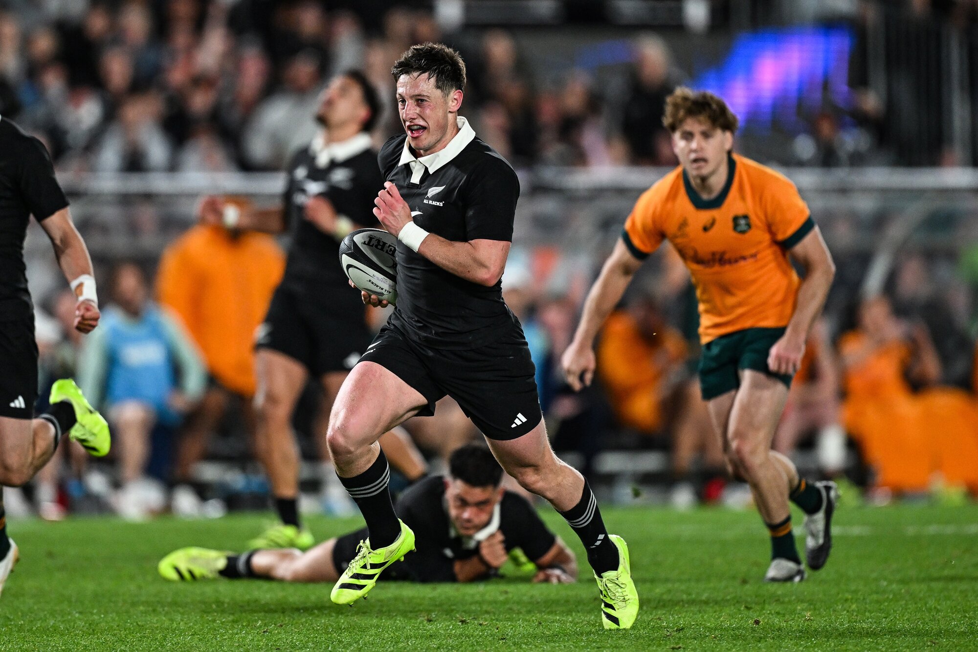 Cam Roigard was the standout performer for the All Blacks in 2026. Photo / Photosport