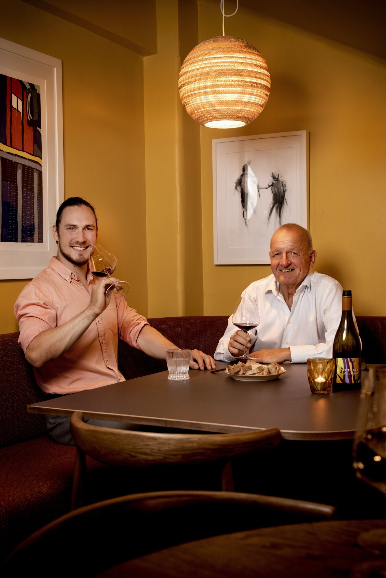 Owners of Ground Wine Bar Alex and Martin. Photo / Babiche Martens