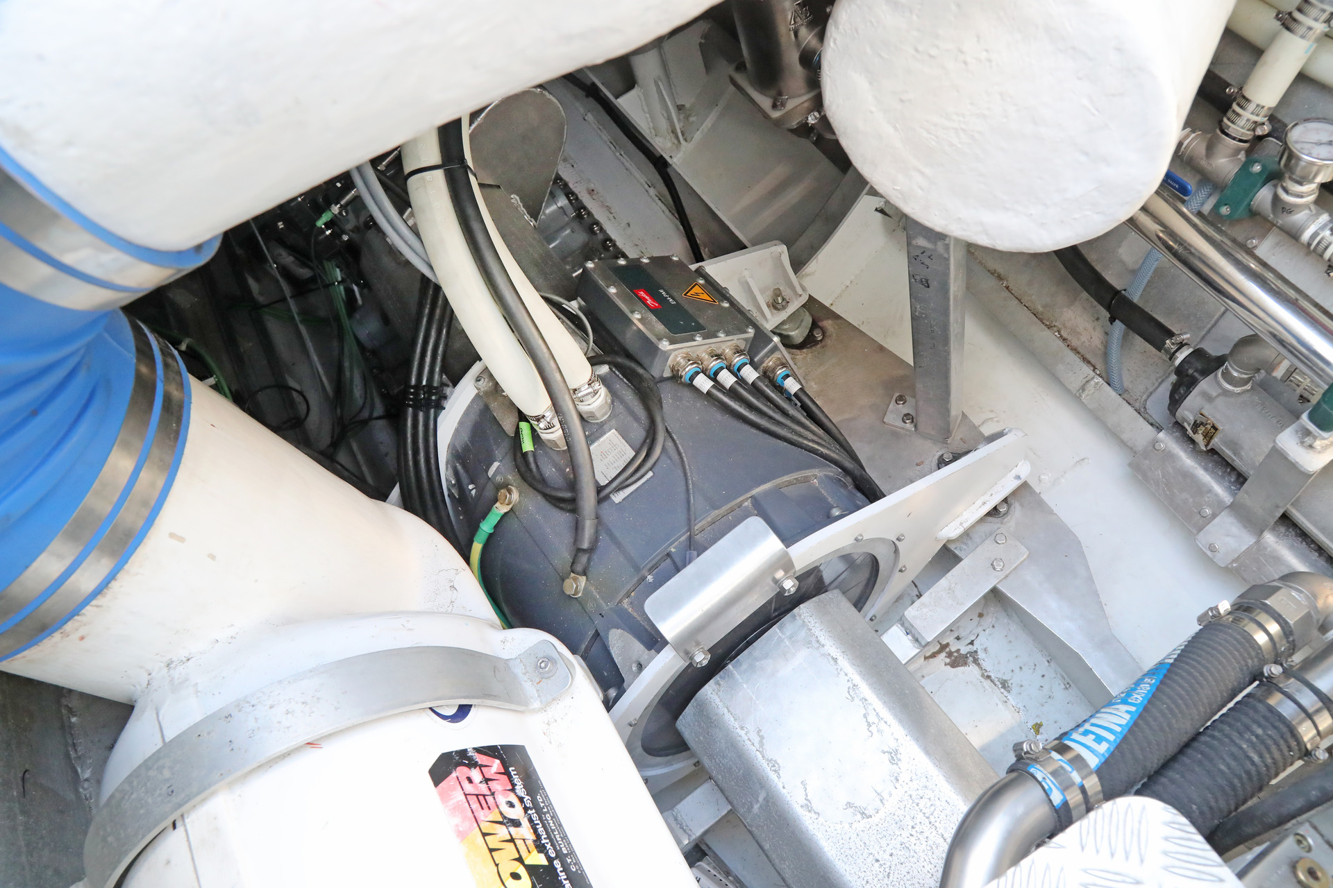 Hamilton Jet has purchased the boat Aria and installed electric motors between the jet and diesel engines to make a Electro-Hybrid Drive (EHX). Photo / Bevan Conley