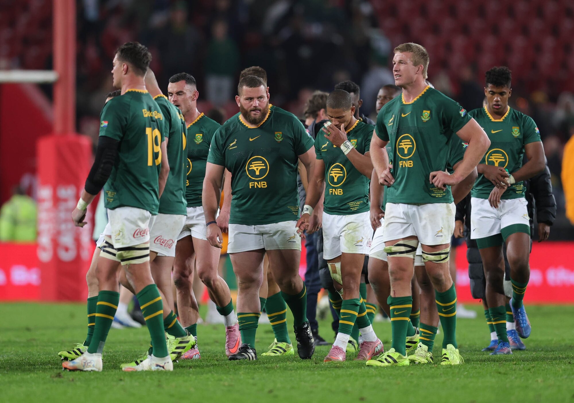 South Africa led 22-0 before losing to the Wallabies at Ellis Park. Photo / Photosport