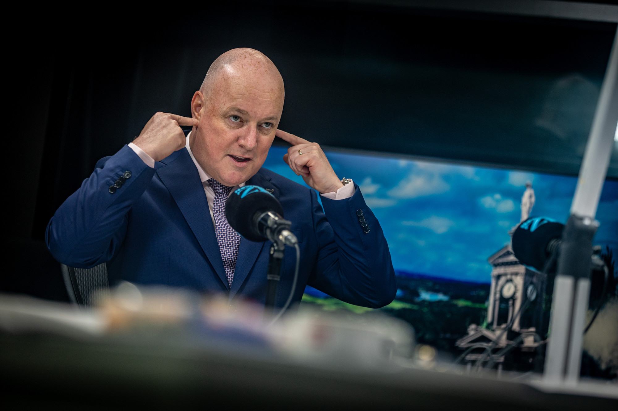 Prime Minister Christopher Luxon isn't listening to leadership speculation. Photo /  Michael Craig