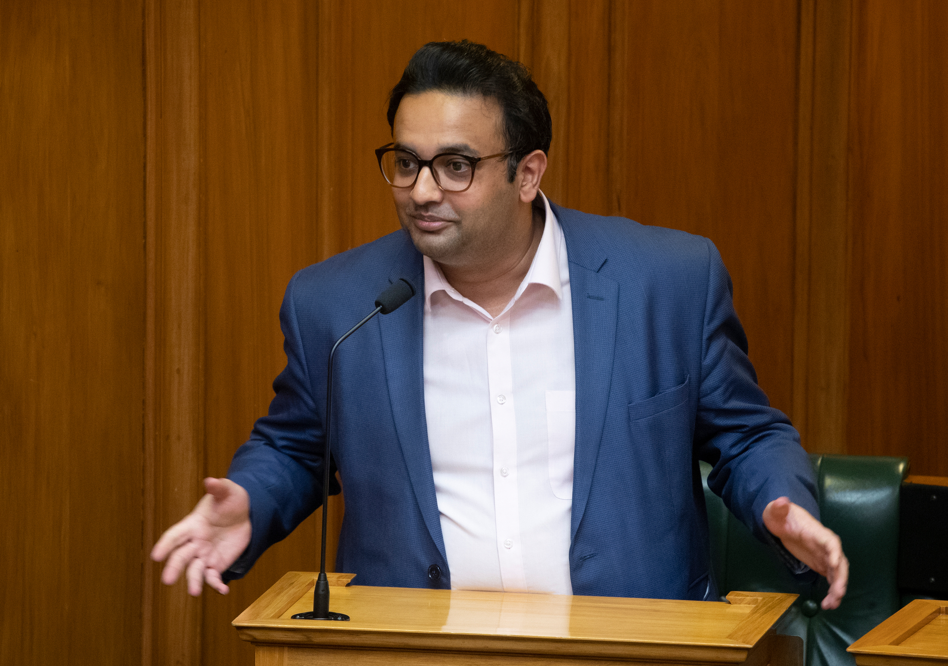 Former MP Gaurav Sharma resigned from Parliament two weeks ago. Photo / Mark Mitchell