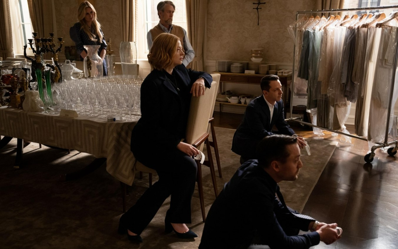 The Roy siblings in the finale of Succession. Photo / HBO