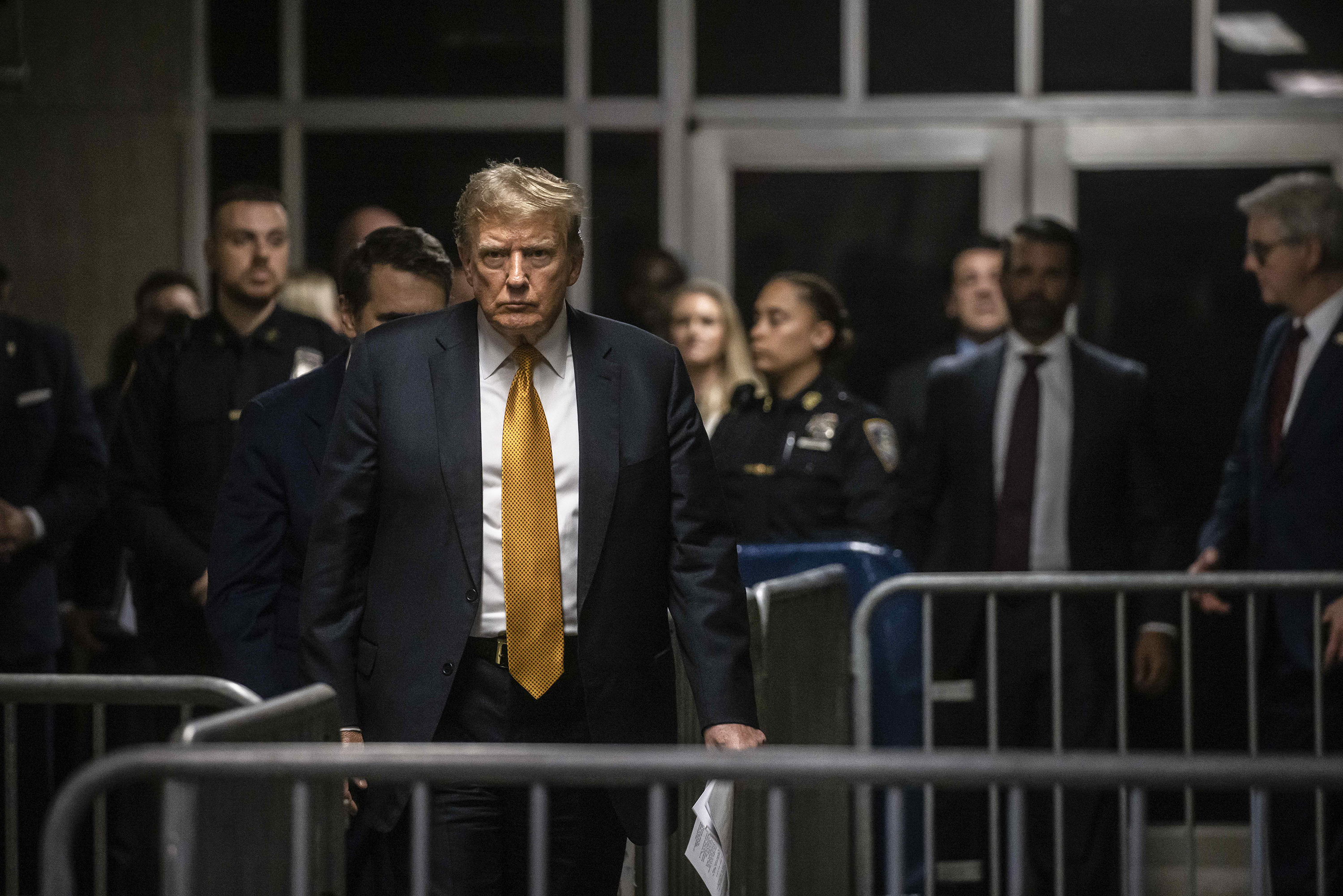 If the past is any guide, former President Donald Trump will direct attacks against everyone he perceives to be responsible for the Manhattan district attorney’s prosecution. Photo / Dave Sanders, The New York Times