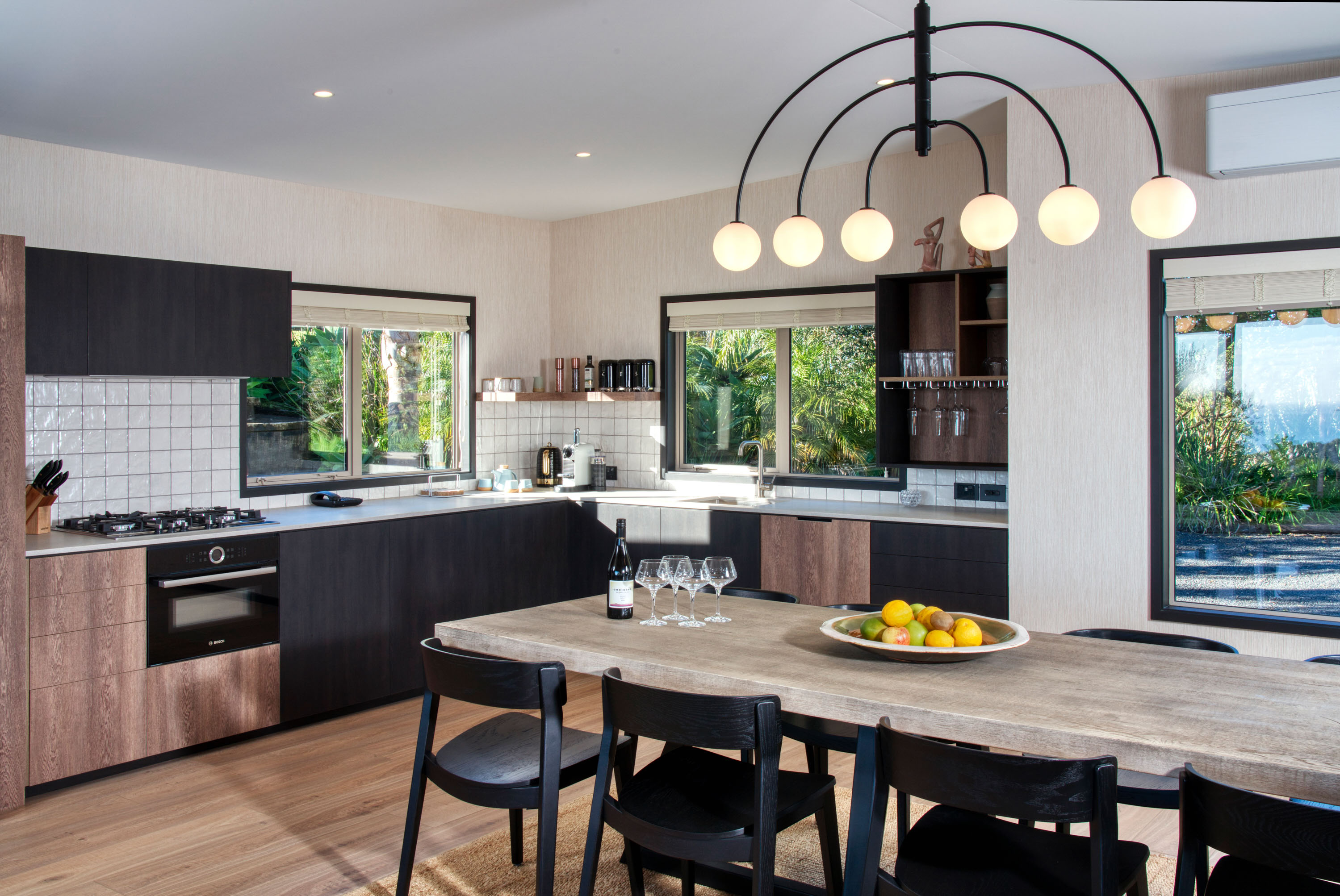 The Owners Villa at Delamore Lodge has a kitchen that comes fully equipped.