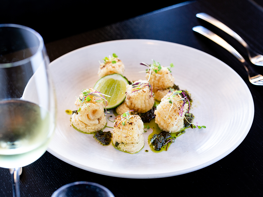 The calamari on the menu at Jervois Steak House. Photo / Babiche Martens